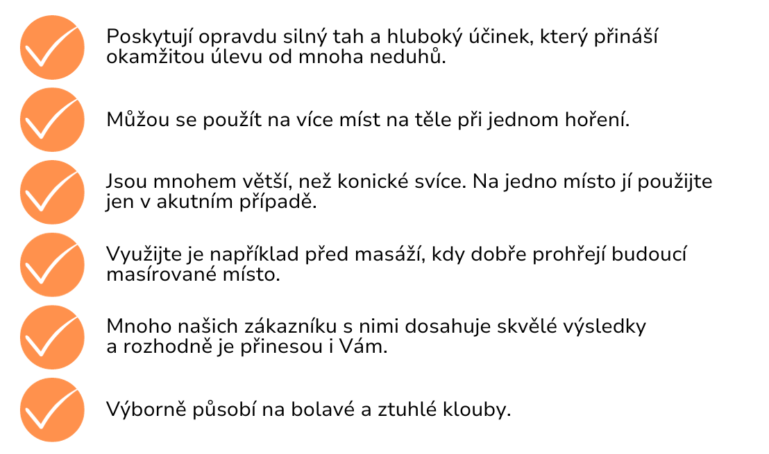 účinky tělových svící